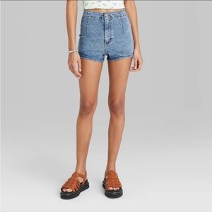 NWT Women's Super-High Rise Jean Shorts -Wild Fable